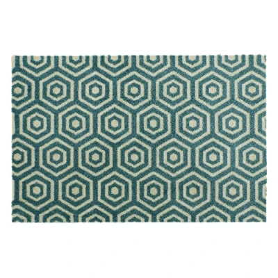 Image of JVL Mega Door Mat 50 x 75 cm, Geo Hex