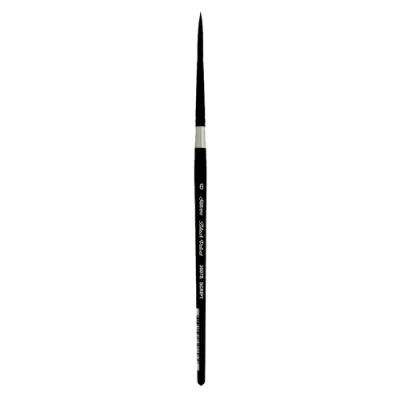 Image of Silver Brush Limited 3007S6 Black Velvet Script Liner Watercolour Paint Brush, Size 6, Short Handle