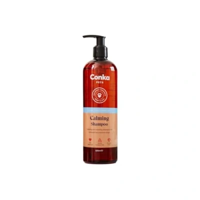 Image of Conka Pets Calming Shampoo for Dogs, and Relaxing Dogs During Grooming, Premium Natural Stressed or Anxious Pet Grooming (500ml)