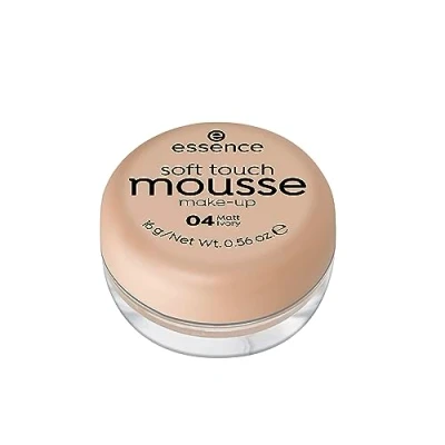 Image of essence Soft Touch Mousse Make Up, Foundation, No. 04 Matt Ivory, Nude for Combination Skin, Blemished Matte, Vegan, Perfume, Alcohol Free (16 g)