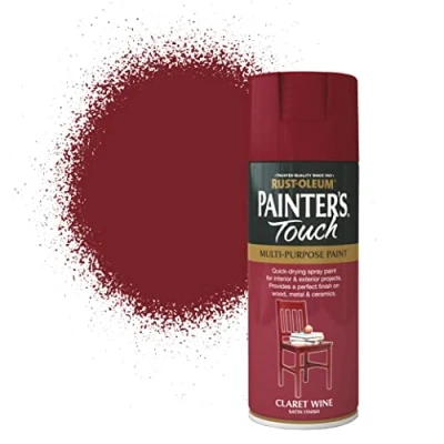 Image of Rust Oleum AE0050008E8 400ml Painter&#039;s Touch Spray Paint Claret Wine Satin