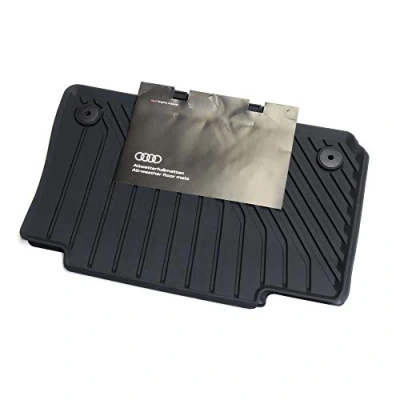 Image of Audi 4KE061511041 Premium Rubber Floor Mats Rear 2 x All Weather Black