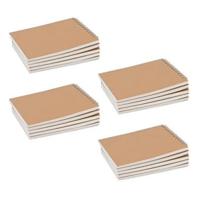Image of MUKCHAP 20 Pack A6 Spiral Bound Sketchbook, 60 Sheets/120 Pages Drawing Pad Landscape Sketchbook for Drawing, Painting
