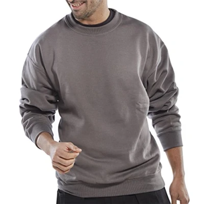 Image of Click Polycotton Sweatshirt Grey 4XL
