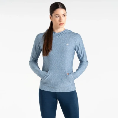 Image of Dare 2b Women&#039;s Quick Drying Sprint City Lightweight Hoodie Rainwashed Blue Marl, Size: 28