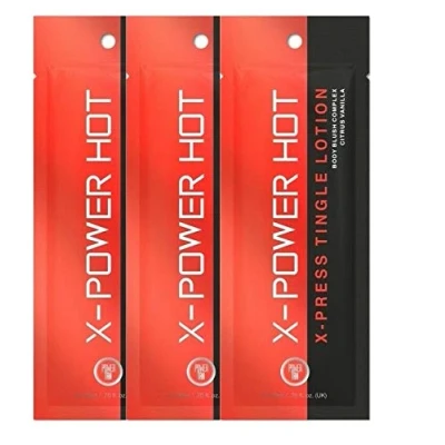 Image of 3 SACHETS OF POWER TAN X HOT TANNING LOTION