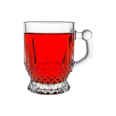 Image of 12 Set PASABAHCE Coffee Drinking Glasses Lens Tea Classic NIP