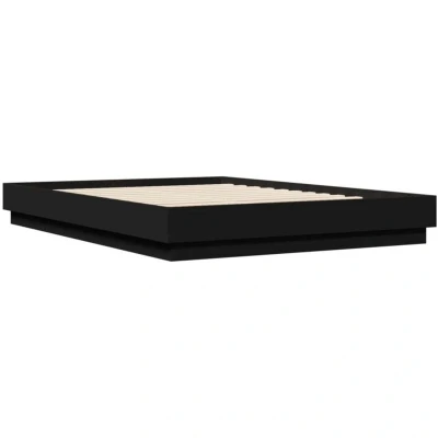 Image of vidaXL Bed Frame without Mattress Black 120x200 cm