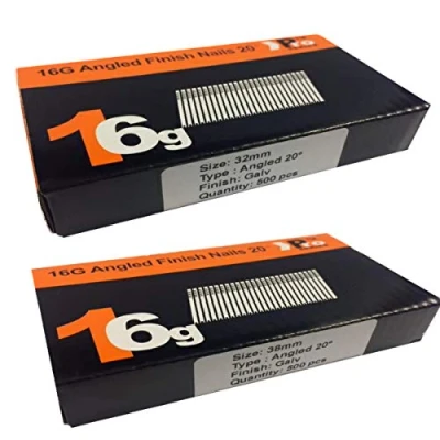 Image of Mixed Handy Packs Quantity 1000 Brad/Nails16 Gauge Angled for Paslode, Dewalt (32mm + 38mm 16 Gauge)