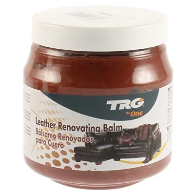 Image of TRG The One Leather Renovating Balm, Wax Based Cream, cleanses and nourishes Leather, Cognac, 300 ml