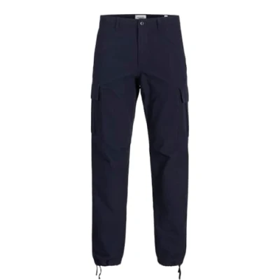 Image of JACK &amp; JONES Men&#039;s Jpstkane Jjbarkley Cargo Pant Noos Trousers, Night Sky, 31 W/32 L