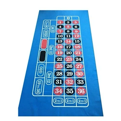 Image of SSTN LTD MASSIVE 6 FT BRIGHT BLUE ROULETTE FELT/LAYOUT/BAIZE