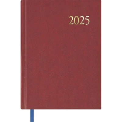 Image of Dohe 2025 Portuguese Diary Day by Page, A5 Size (14 x 20 cm), 12 Months January to December, Hardcover, Yearly Planner, Office Supplies ALGARVE Bordeaux