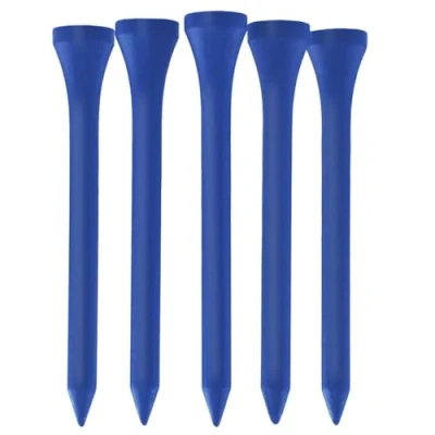 Image of TH Golf Bamboo Tees 70mm Pack of 50 &amp; 100 Multiple Colour Options Premium Eco Friendly Sustainable Durable (Pack 100, Royal Blue)