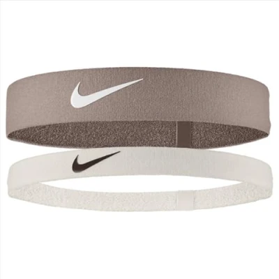 Image of Nike Performance FLEX Headband 2 PACK Other accessories, Women&#039;s, Size: One Size, Mink brown/sail/white