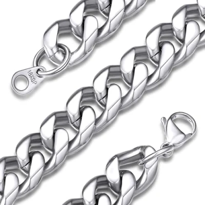 Image of GOLDCHIC JEWELRY Chunky Curb Chain Necklace for Men Women, 12mm Cuban Link