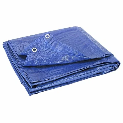 Image of Blue Waterproof Tarpaulin Tarp Lightweight Sheet Ground Cover 6&#039;x4&#039; (1.87m x 1.2m)