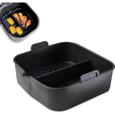 Image of Tower Airfryer Square Solid Tray With Divider
