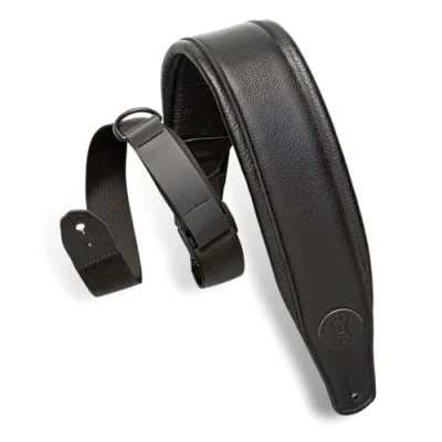 Image of Levy&#039;s MRHGP BLK Right Height Garment Leather Padded 3&quot; Black