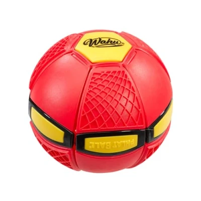Image of WAHU Phlat Ball Junior Red (15cm) Throw a Disc... Catch Perfect for the Garden or Beach Kids Outdoor Toys Ages 5+, 4 inch