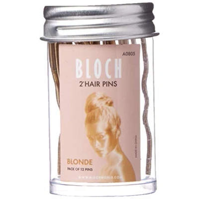 Image of Bloch Dance Women&#039;s Hair Pins 2&quot; 12 Pack Headband, Blonde, One Size