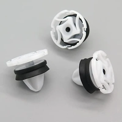 Image of VVO Fasteners White Plastic Front Door Card Clips for Renault Clio, Megane, Captur, Scenic, Kadjar, (Pack of 10)