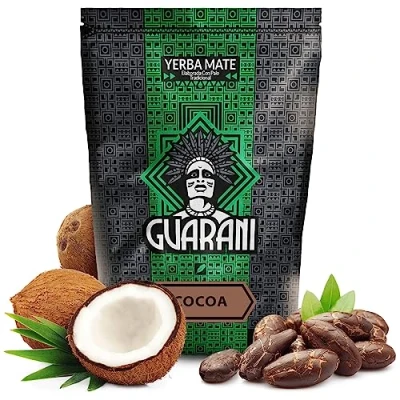 Image of Guarani cocoa 0,5 kg Aromatic Yerba mate 500 g with and coconut Power of natural caffeine tea from Paraguay
