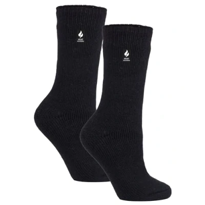 Image of HEAT HOLDERS 2 Pack Ladies Thermal Socks Warm Winter for Womens Original (4 8, Black)