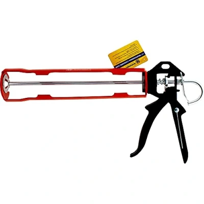 Image of New 11&quot; Heavy Duty Professional CAULKING Gun Skeleton Caulk Cartridge DIY