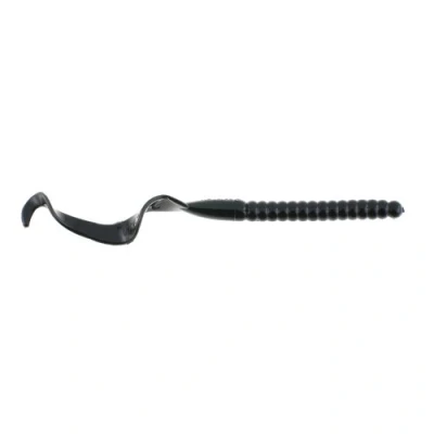 Image of Berkley PowerBait® Power Worm Fishing Bait, Black, 7in 18cm, Irresistible Flavor, Classic Curly Tail Profile, Ideal for Spring, Summer and Fall