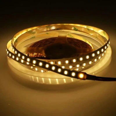 Image of JANDEI 12V LED Strip Light Warm White 3000K 8mm Width 5M 600LED SMD2835 Cuttable Flexible Tape Lights IP20 Not Waterproof Indoor Use Lighting