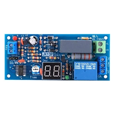 Image of Time Delay Relay Module 220VAC 1.0W, Timer 1 99 Secs/1 Mins, Off Cycle with LCD Display (160V 250V Available)