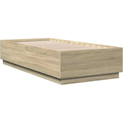 Image of vidaXL Bed Frame without Mattress Sonoma Oak 100x200 cm
