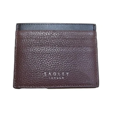 Image of RADLEY Dean Street Leather Card Holder, Tan, Boxed
