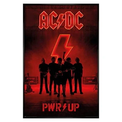 Image of Grindstore AC/DC Gloss Black Framed PWR/UP Maxi Poster 61x91.5cm