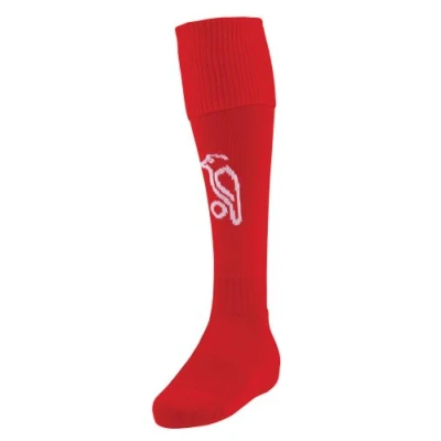 Image of Kookaburra Playing/Training Hockey Socks Red, Medium (Size 3 7) Inch