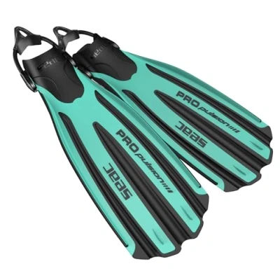 Image of Seac Sub Propulsion S SCUBA Diving Fins, Sling Strap, Open Heel, High Performance (Made in Italy), tiffany, 6.5/8.5UK