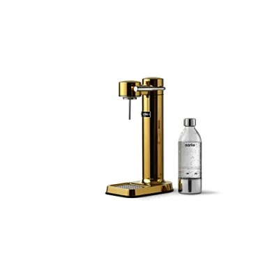 Image of Aarke Carbonator 3 Sparkling Water Maker with Bottle, Gold Finish