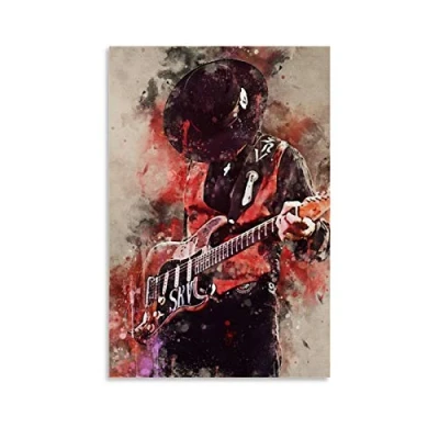 Image of Stevie Ray Vaughan Canvas Art Poster and Wall Picture Print Modern Family bedroom Decor Posters 20x30inch(50x75cm)