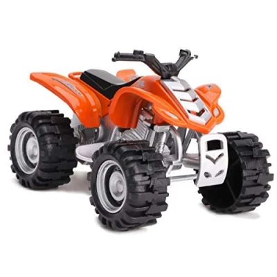 Image of 11cm Die Cast Friction Powered Quad Bike Assorted Colours &amp; Designs ORANGE Boys Toys