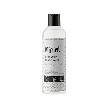 Image of Miniml Natural Coconut Hair Conditioner Hydrating &amp; Nourishing, for Normal to Dry Hair, Suitable Sensitive Scalp Skin, Sulphate Free, Vegan Cruelty 500ml Forever Bottle