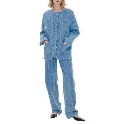 Image of BAUM UND PFERDGARTEN Women&#039;s Beata Jacket, 99 Denim Blue, 10 (Pack of 2)