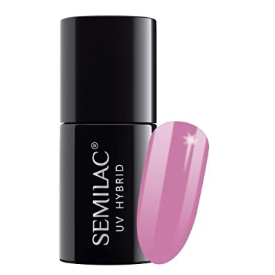 Image of SEMILAC 278 Soft Pink Gel Nail Polish. 100% Odourless, Long Lasting &amp; Easy To Apply. UV/LED Varnish For Manicure Pedicure At Home Or Salon 7ml