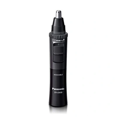 Image of Panasonic Men’s Ear and Nose Hair Trimmer, Wet Dry Hypoallergenic Dual Edge Blade ER GN30 H
