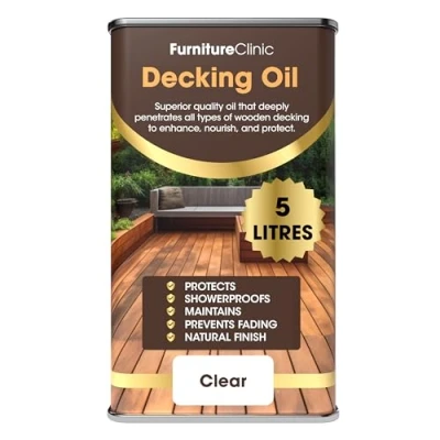 Image of Furniture Clinic Decking Oil Enhances, Nourishes and Protects All Types of Wooden 5L