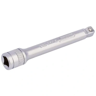 Image of Draper Expert Wobble Extension Bar, 1/4&quot; Sq. Dr., 75mm, Micro Satin Chrome