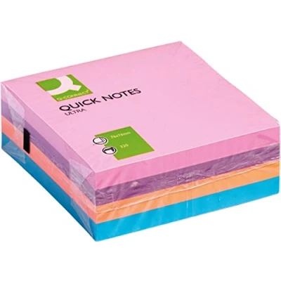 Image of Q Connect Ultra Cube 76x76mm 320 Sheets Assorted