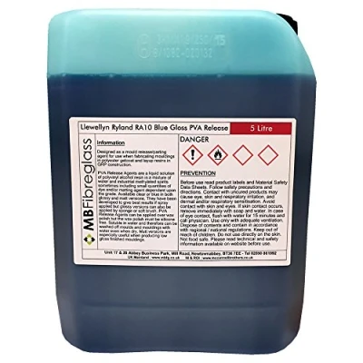 Image of Polycraft LR RA10 PVA Blue Gloss Release Agent 5 Litre (5000ml)