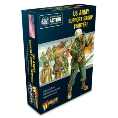 Image of Warlord Games US Army Winter Support Group 28mm Scale Metal Miniatures for Bolt Action Highly Detailed World War 2