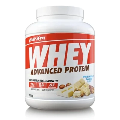 Image of Per4m Protein Whey Powder 67 Servings of High Shake with Amino Acids for Optimal Nutrition When Training Low Sugar Gym Supplements (2010g (Pack 1), White Choc Hazelnut)